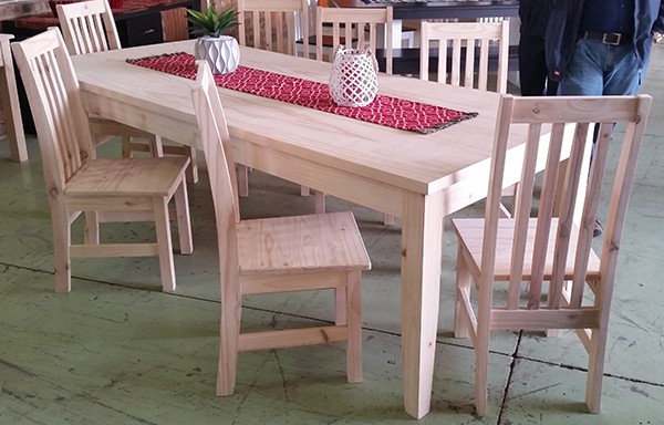 Square Leg Table 2400 x 1050
